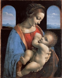 hermitage/leonardo da vinci - the madonna and child (the litta madonna)
